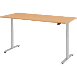 Schreibtisch Office Buche elektrische Höhenverstellung 180 x 80 cm