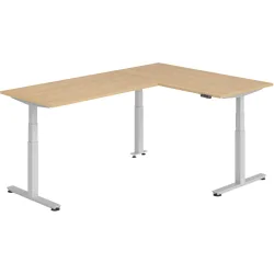 Schreibtisch Office Eiche elektrische Höhenverstellung 240 x 160 cm