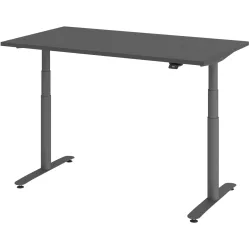 Schreibtisch Office Graphit elektrische Höhenverstellung 140 x 80 cm