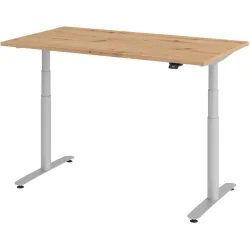 Schreibtisch Office Asteiche elektrische Höhenverstellung 140 x 80 cm