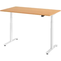 Schreibtisch Office Buche elektrische Höhenverstellung 140 x 80 cm