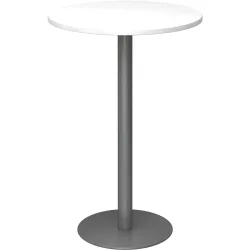 Besprechungstisch Office Weiss 80 x 80 cm - Farbe: weiss/Graphit