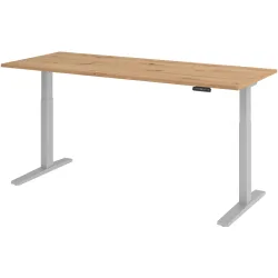 Schreibtisch Office Asteiche elektrische Höhenverstellung 200 x 80 cm