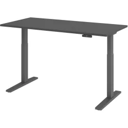 Schreibtisch Office Graphit elektrische Höhenverstellung 160 x 80 cm