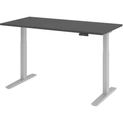 Schreibtisch Office Graphit elektrische Höhenverstellung 160 x 80 cm
