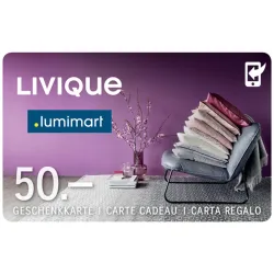 Geschenkkarte (50 CHF) - Farbe: diverse - Material: Kunststoff - Geschenkkarte