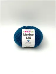 Sommer Merino 125 1121 Handstrickgarn 100% Merino Superwash petrol 50g