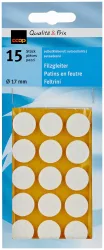 Coop Filzgleiter weiss 17mm 15 Stück