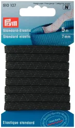 Prym Standard-Elastic schwarz 7 mm 5 m