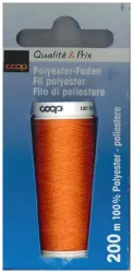 Coop Polyester Faden 200m orange 1024