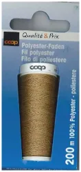 Coop Polyester Faden 200 Meter braun 1432
