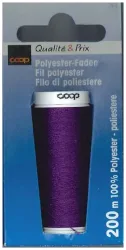 Coop Polyester Faden 200 Meter purpu 1357