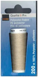 Coop Polyester Faden 200m hellbraun 1309