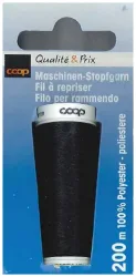 Coop Stopfgarn schwarz Spule 200 m 1 Stk.