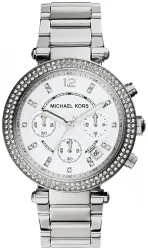 Michael Kors Uhr Parker Glitz silberfarben