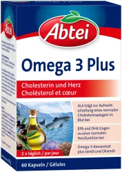 Abtei Omega 3 Plus 60 Kapseln