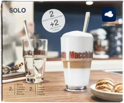 Leonardo Latte Macchiato Becher 410ml 2 Stück
