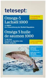Tetesept Omega-3 Lachsöl 1000 Kapseln 80 Stück