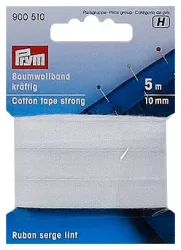 Prym Baumwollband kräftig weiss 10 mm 5 m