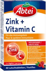 Abtei Zink + Vitamin C 40 Lutschtabletten