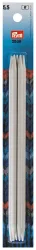Prym Strumpfstricknadeln, grau 5.50 mm, 20 cm, Karte 5 Stk., Kunststoff