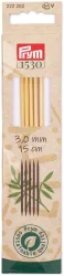 Prym 1530 Strumpfstricknadeln 3.00 mm, 15 cm, Bambus