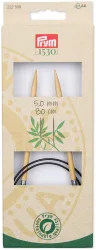 Prym 1530 Rundstricknadeln 5.00 mm, 80 cm, Bambus