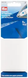 Prym Saumvlies Trägerpapier weiss 75 mm 5 m aufbügelbar
