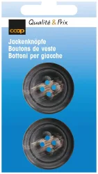 Jackenknopf dunkelbraun 28 mm 2 Stk.