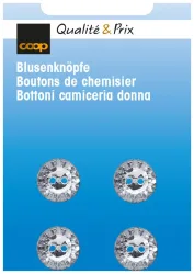 Blusenknopf transparent 12 mm 4 Stk.