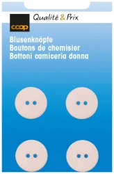 Blusenknopf rosa 15 mm 4 Stk.