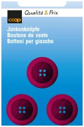 Jackenknopf purpur 20 mm 3 Stk.