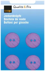 Jackenknopf dunkellila 18 mm 4 Stk.