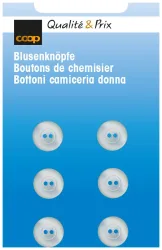 Blusenknopf hellblau 10 mm 6 Stk.