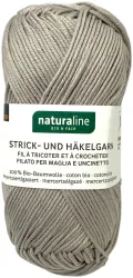 Naturaline Textil Coop Bio Naturaline 314 Handstrickgarn 100% Baumwolle merc. grau 50g