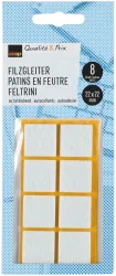 Coop Qualité & Prix Filzgleiter 22x22mm weiss 8 Stück