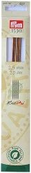 Prym 1530 Strumpfstricknadeln 2.50 mm, 20 cm, Birkenholz