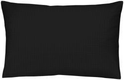 Home Fashion Kopfkissenbezug schwarz 65x100 cm