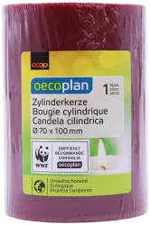 Oecoplan Zylinderkerze 70x100mm dunkelrot