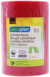 Oecoplan Zylinderkerze 70x100mm rot