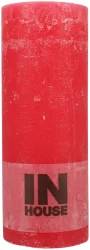 InHouse Zylinderkerze rot 6.8x18cm