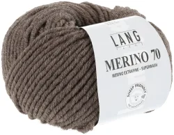 Lang Strickg. Merino 70 196 sand 50g