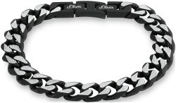s.Oliver Armband Edelstahl Schwarz 110 x 215 mm