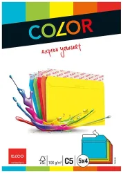 Elco Color Kuverts DIN C5 5 Farben assortiert