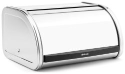 Brabantia Rollbrotkasten, Medium - Brilliant Steel, 26.5 x 31.6 x 17.3 cm