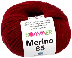 Sommer Merino 85 36 Handstrickgarn 100% Merino Superwash bordeaux 50g