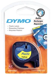 Dymo Farbband (12 mm x 4 m, Schwarz / Gelb)