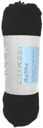 Coop City-Wool Alfa 01 Sockenwolle schwarz 50g