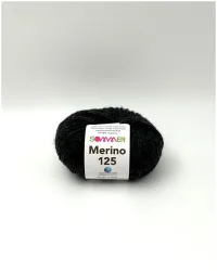 Sommer Merino 125 131 Handstrickgarn 100% Merino Superwash anthrazit meliert 50g
