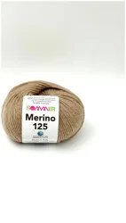Sommer Merino 125 887 Handstrickgarn 100% Merino Superwash beige meliert 50g